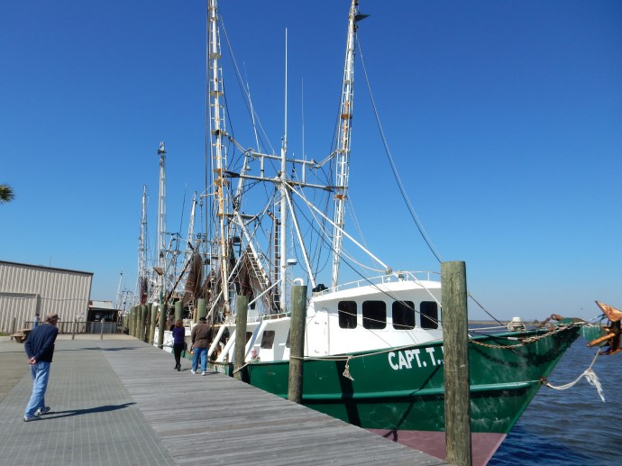 Fishing boats along the wharf