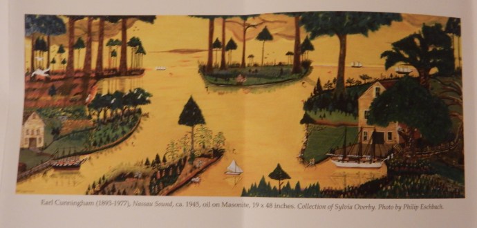 One of Cunningham's paintings, from a brochure