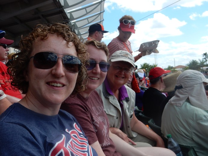 At the Orioles vs. Phillies game in Sarasota FL