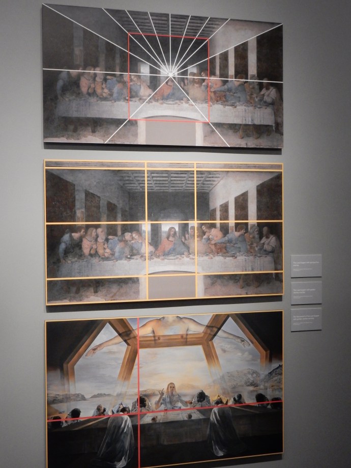 Dali's Last Supper showing mathematical layout