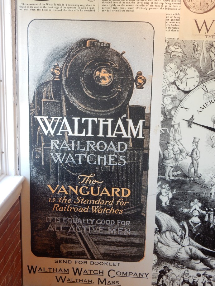 A poster for Waltham watches
