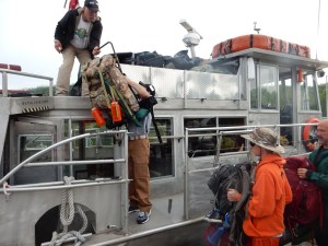 Loading gear at Grand Portage