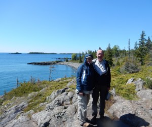 Chris and Ed along the trail