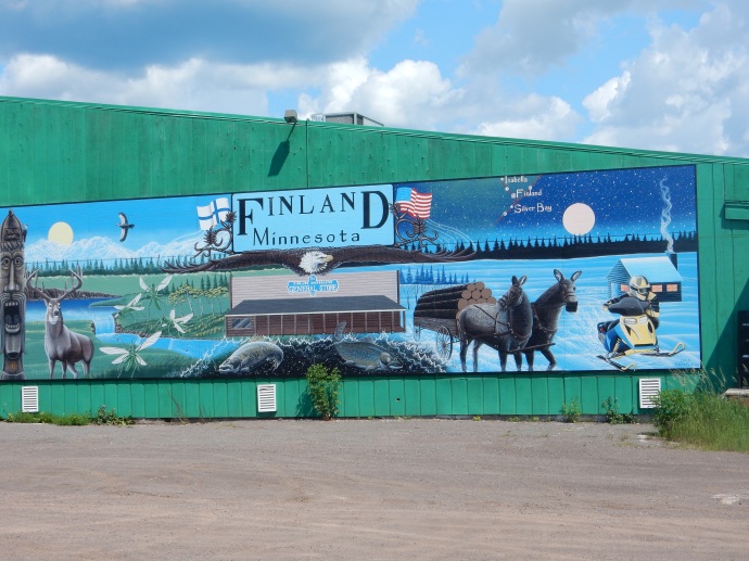 Wall mural on the Finland co-op