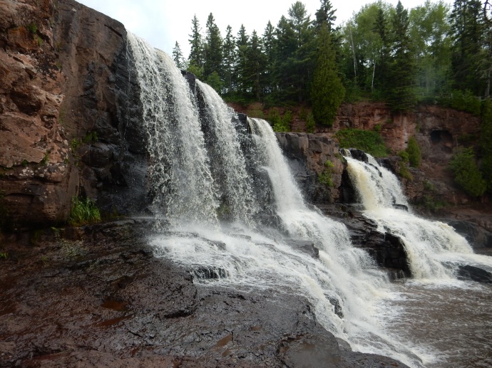 One of the falls at Gooseberry Falls State Park