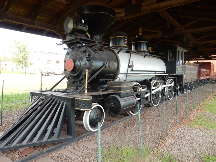 The first steam locomotive used by the railroad
