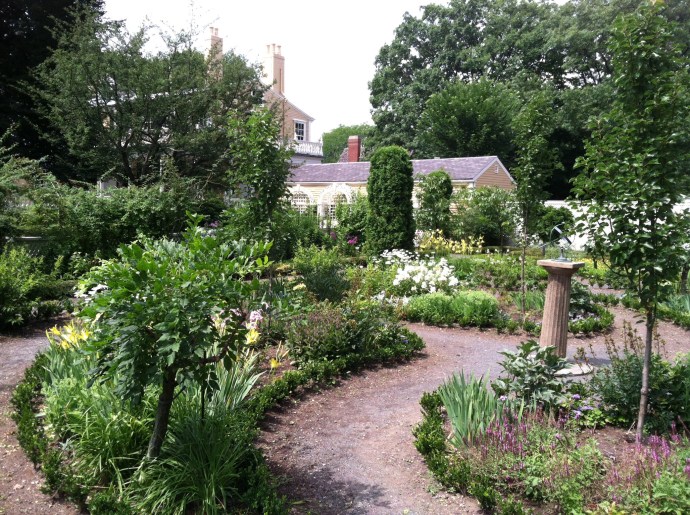 The gardens at Longfellow House