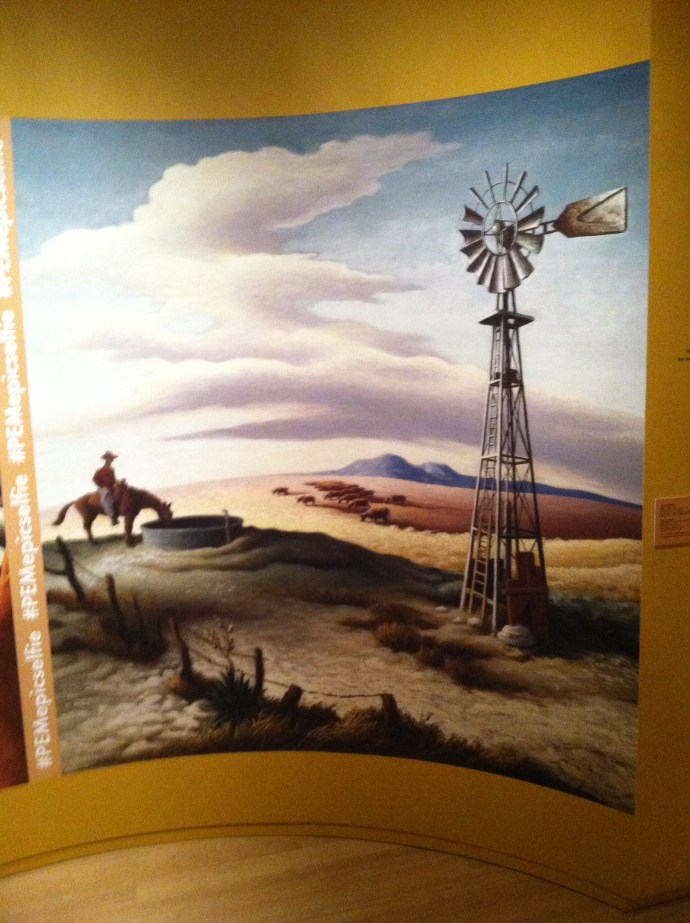 Thomas Hart Benton painting at Peabody Essex Museum in Salem MA