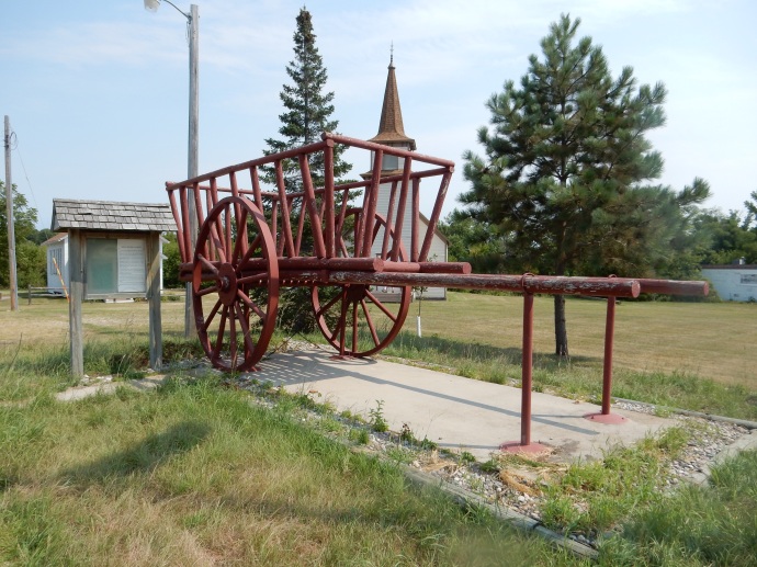 The old ox cart  used until the 1870s