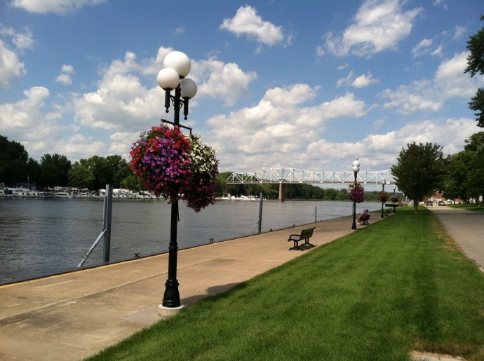 Mississippi RIver from downtown Red Wing