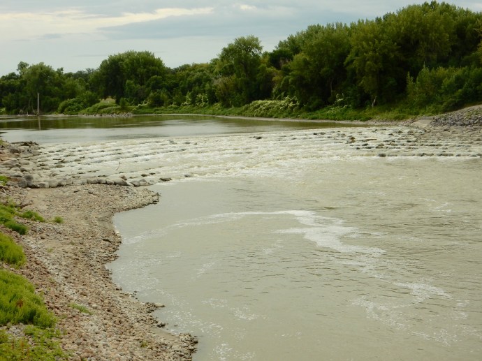 Red River rapids, no dam