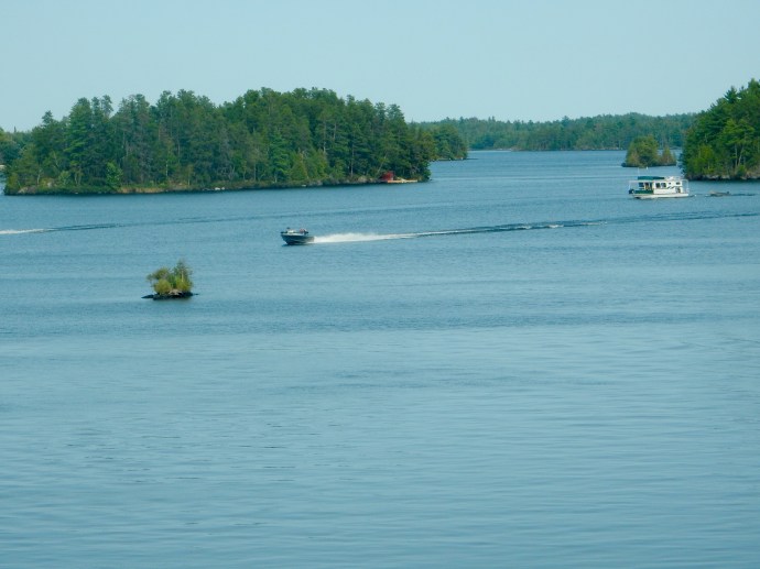 Boating on Rainy Lake