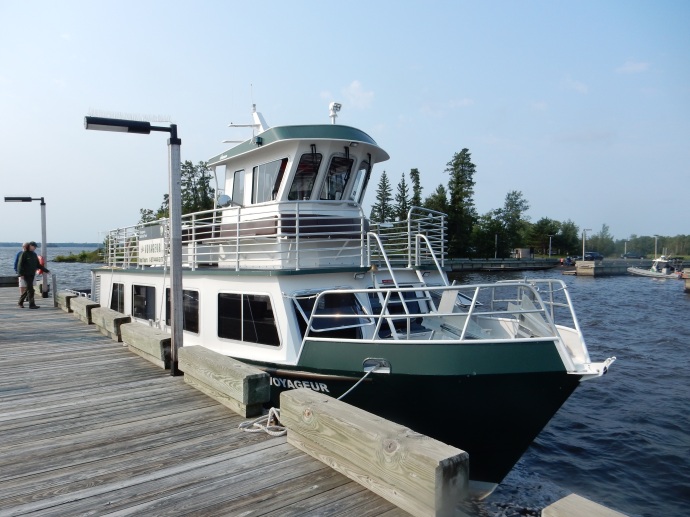 Our boat for the trip to Kettle Falls Hotel at Voyageurs National Park