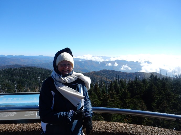 Chris at Clingmans Dome