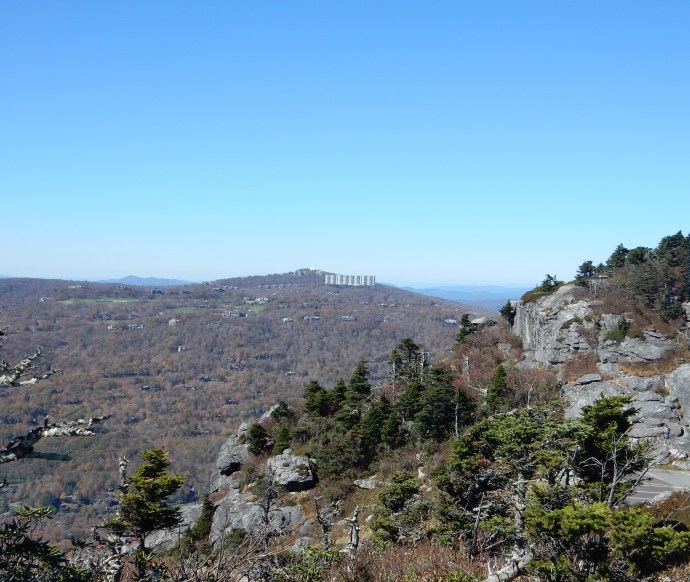 In the distance the condo that inspired the Ridge Law in NC