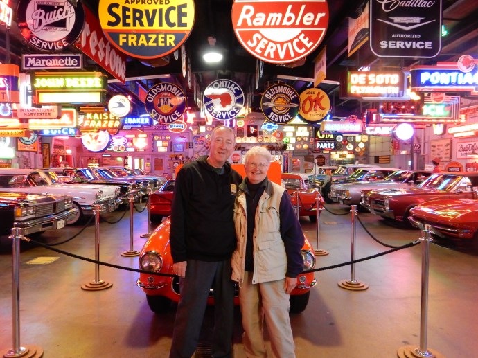 Chris and Ed at Spomer Classics and Museum in Worthington MN