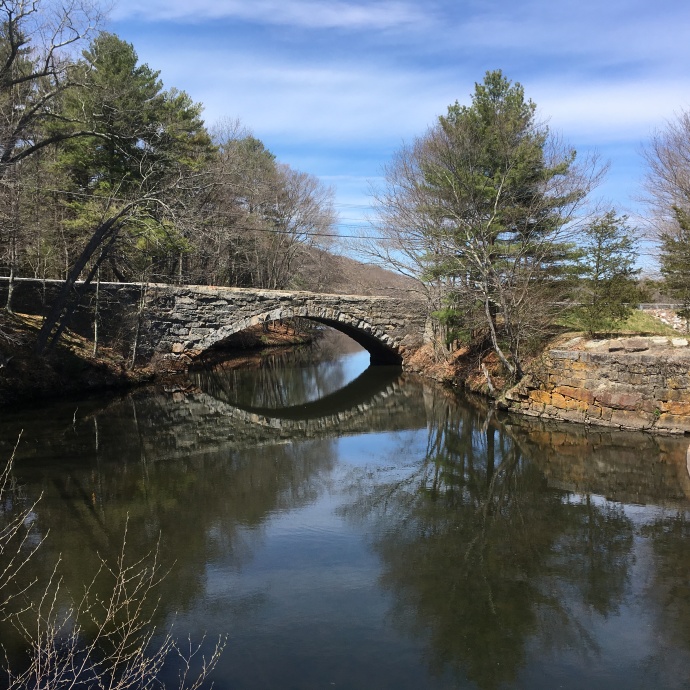 Stone arch bridge at Blackstone River