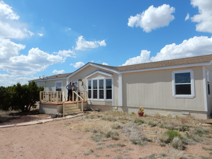 Ed and Jude at her home in Santa Fe
