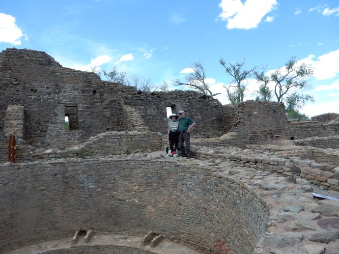 Jude and Ed at Aztec Ruins