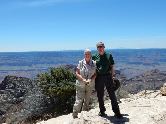 Chris and Ed at the North Rim of the Grand Canyon
