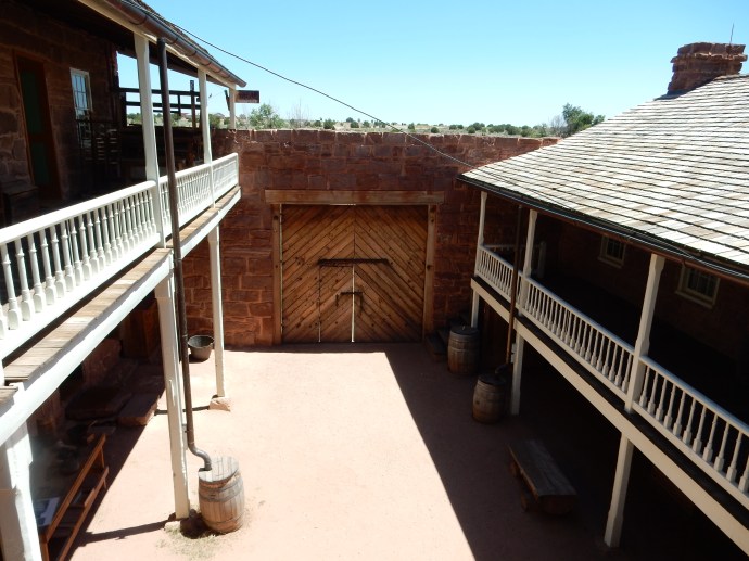 Interior court yard at Pipe Spring National Monument 