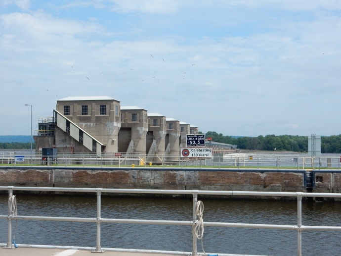 Lock and Dam Number 5 on the Mississippi River