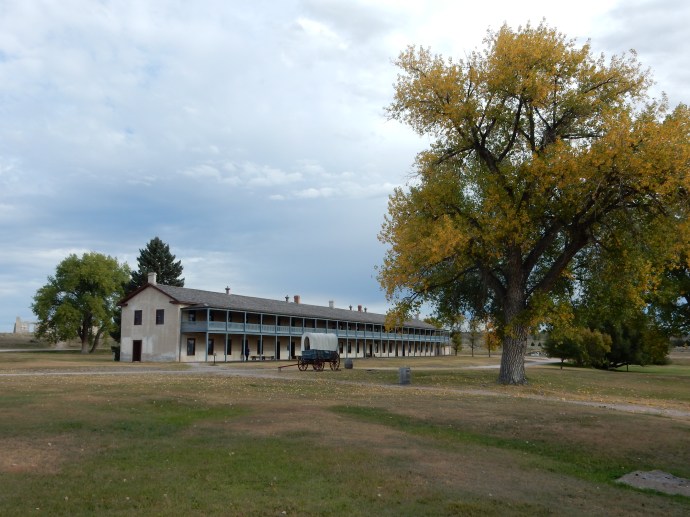 The barracks for the mounted infantry at Fort Laramie