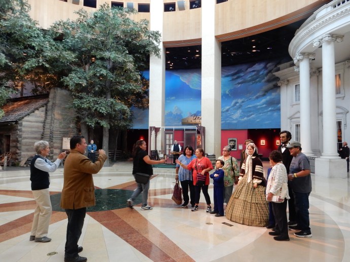 Inside the Lincoln Museum-pictures generally not allowed inside exhibits