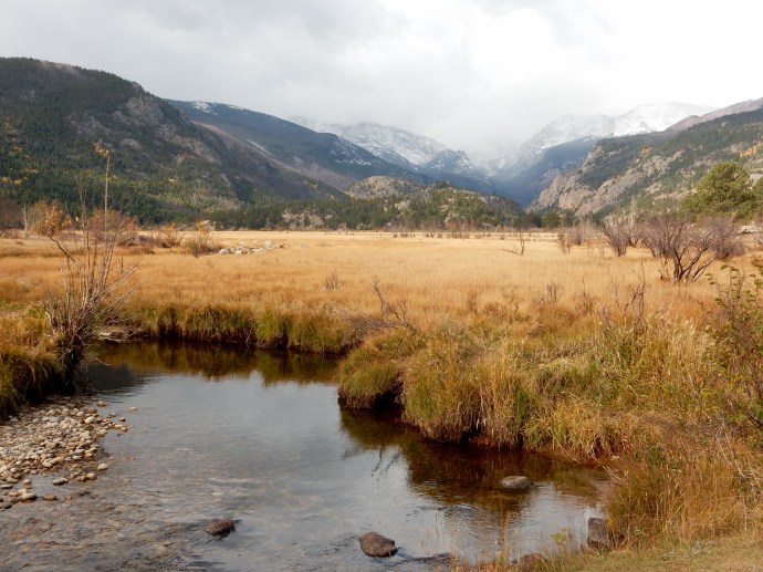 Towards the start of the Cub Lake Trail,  Rocky Mountain National Park