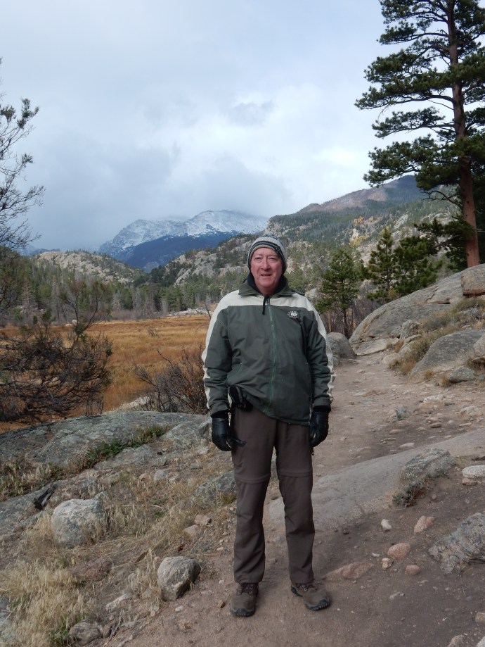 Ed on the Cub Lake Trail at Rocky Mountain National Park