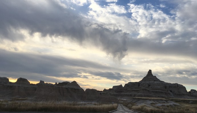 Sunrise in the Badlands