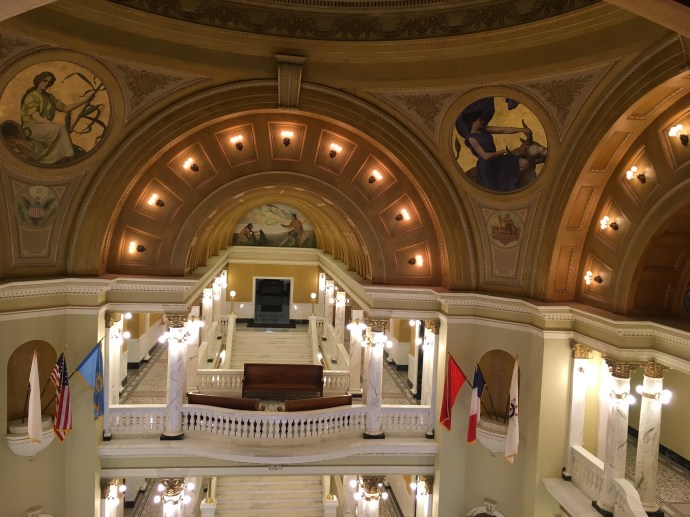 Shot of inside hall at SD State Capitol