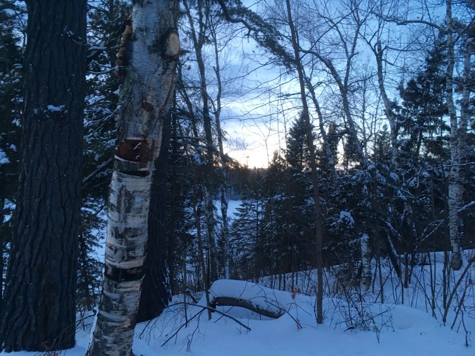 Sunset walk at Itasca State Park